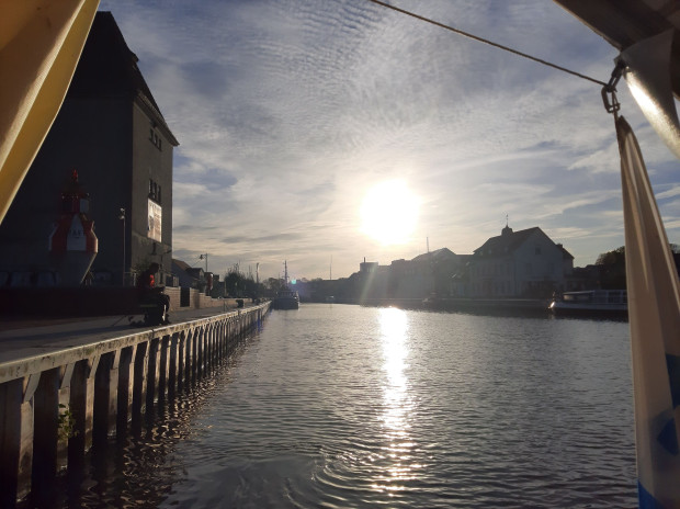 Herbstimpressionen im Stadthafen Ueckermünde (Foto: Naturpark-Archiv)