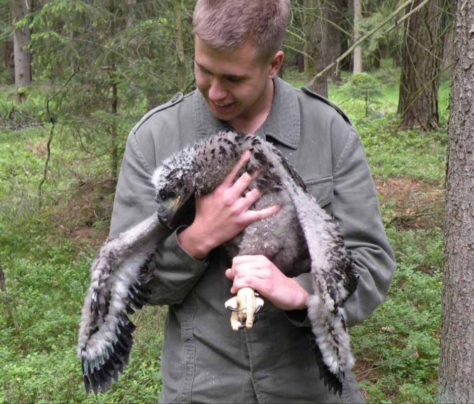 Mit dem Jungadler auf Tuchfühlung