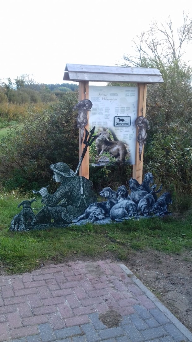 Fischotter-Informationstafel (Foto: Naturpark-Archiv)