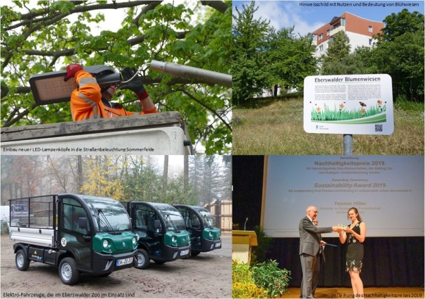 Übersicht der einzelnen Projektbestandteile (Fotos: Stadt Eberswalde)