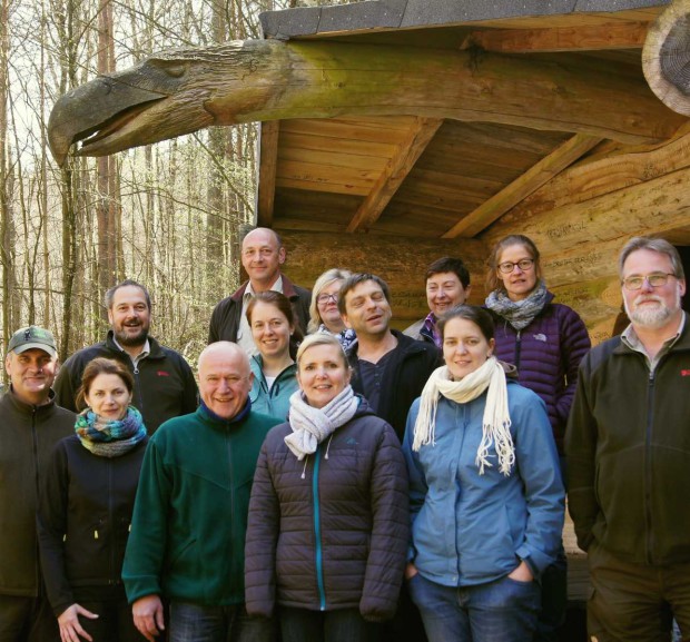 Mitarbeiter der Naturwacht, des Naturparks und des BARNIM PANORAMA genossen diesen Tag am wunderbaren Nonnenfließ. (Foto: Andreas Lauter)