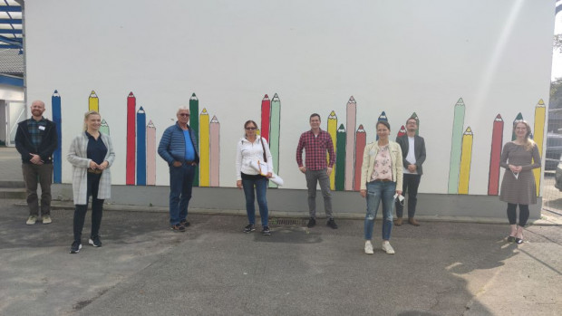 Gemeinsamer Abschluss der Zukunftswerkstatt Dorf in Voiswinkel, Odenthal  (© Naturpark Bergisches Land) 