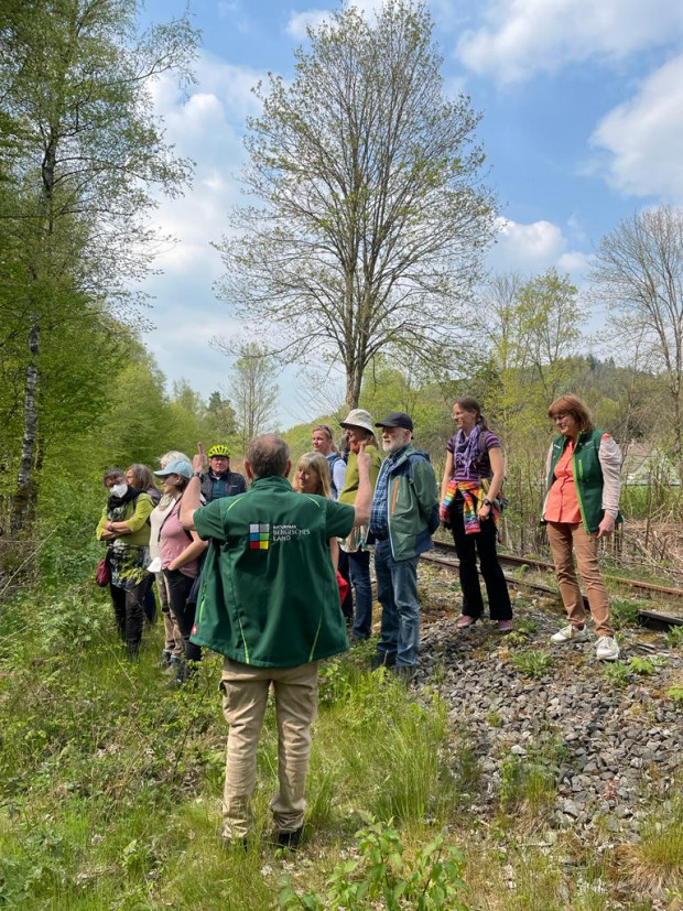 Exkursion zum Biberdamm an der Wupper (Foto: Naturpark Bergisches Land)