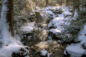 Muglbachfall im Winter – © VDNNorbert Schreiber - Nördlicher Oberpfälzer Wald