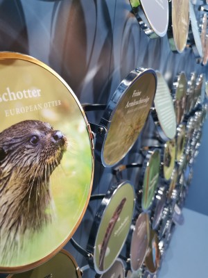 Einblick in die neue Ausstellung „GRUND verschieden – von staubtrocken bis pitschnass“ (© Besucherzentrum Naturpark Dahme-Heideseen)