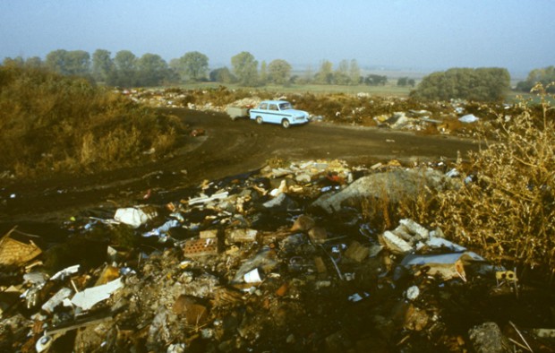 Mülldeponie in Schulzendorf im Jahre 1978 (Foto: Klaus Sonnenberg)