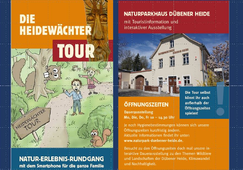 Wie ihr zum HeideWächter werdet, verrät der neue Begleitflyer zu unserer beliebten Familien-Erlebnis-Tour (C) VDH
