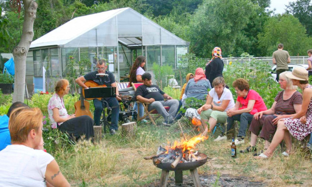 Gemeinschaftsgarten am Wasserturm in Bad Düben (C) Verein Dübener Heide e.V.