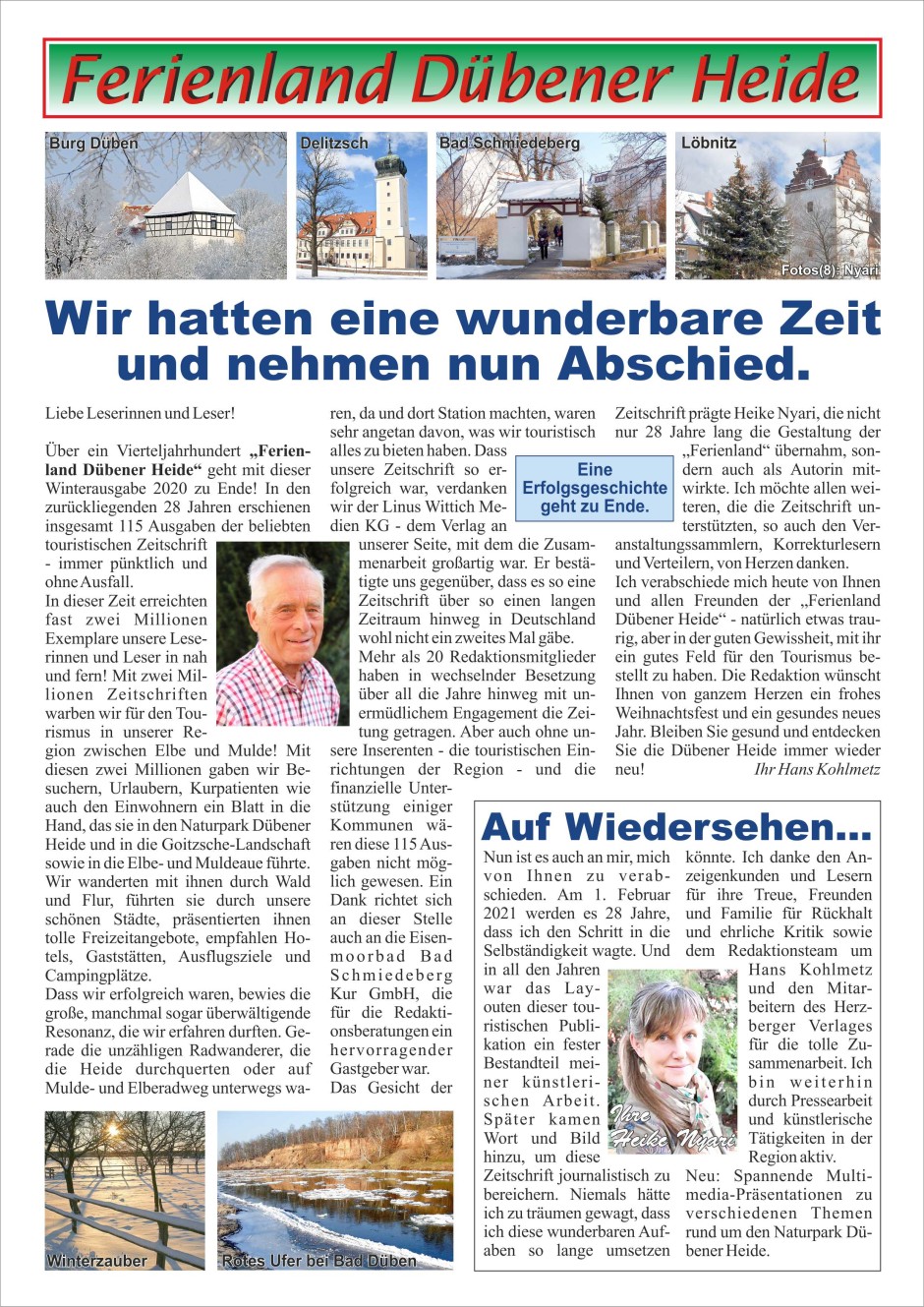 Sonderseite Abschied Ferienland