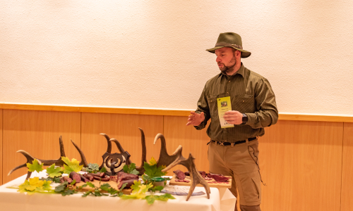 Christian Freitag präsentierte seine Wildfleischprodukte beim Wettbewerb "Augenlust und Gaumenfreude" im Herbst letzten Jahres und belegte einen Platz. (C) ABISZET Wittenberg