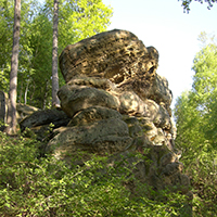 Naturpark Habichtswald Jürgen Depenbrock Riesenstein Fotorunde zum Riesenstein vom Heiligenberg