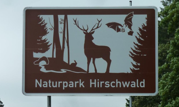 Autobahnschild (c) Naturpark Hirschwald