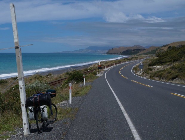 Am Highway No.1 auf Neseelands Südinsel Foto Thomas Fitzk cu2t 620x469 Neuseeland per Rad   Vortrag von Thomas Fitzke am 13.3.2019