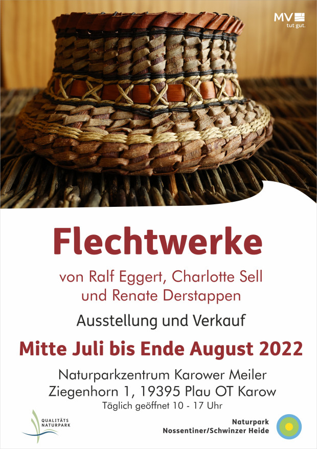 Plakat Flechtwerke 620x877 Neue Sonderausstellung im Karower Meiler: Flechtwerke