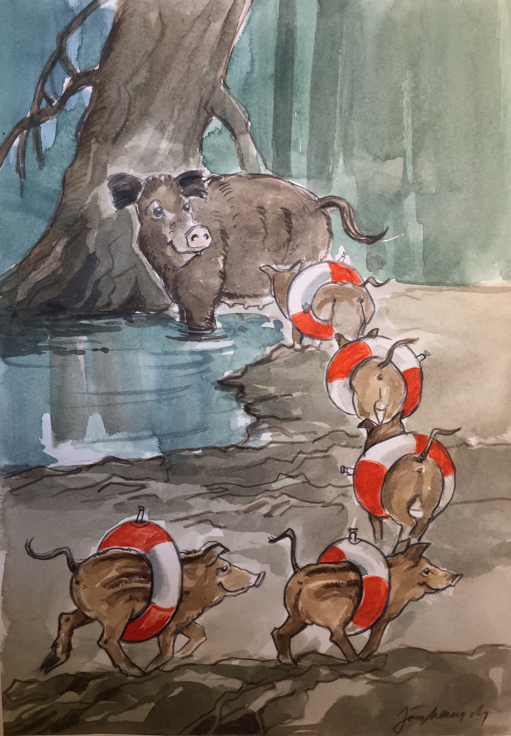 Jagd und Humor - Humor ist, wenn man trotzdem jagt - Naturpark Oberer