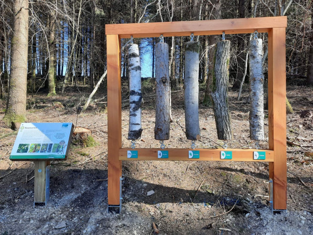 Eine der neugestalteten Stationen