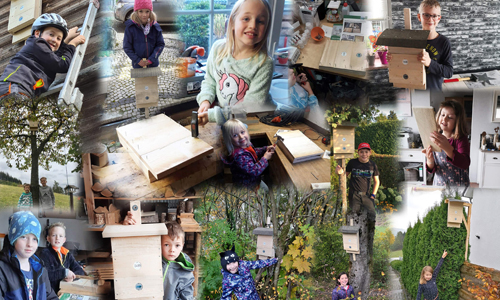 Fledermauscollage BLB innen Fledermauscollage BLB innen Fortführung des Fledermausprojektes