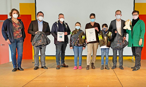 In einen stimmungsvollen Rahmen war die Zertifizierungsfeier der zehnten Naturpark-Schule eingebettet (Foto: Märkischer Kreis | Hannah Heyn)