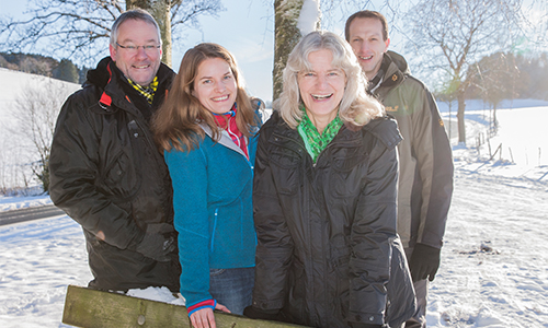 Die Naturpark-Regionalmanager: Bernd Strotkemper, Kerstin Berens, Petra Mengeringhausen und Tim Hellinger (v.l.). Copyright: Naturpark Sauerland-Rothaargebirge/Steffi Rost