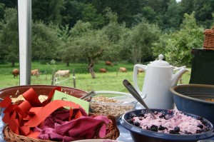 In der Idylle gemütlich brunchen