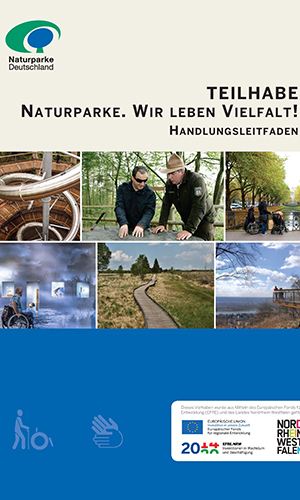 Barrierefrei Leitfaden Titel Teilhabe. Naturparke – Wir leben Vielfalt!