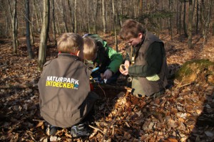 Kinder können sich ausprobieren und die Natur selber entdecken im Naturpark