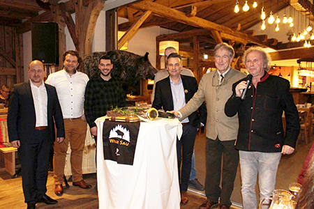 Scheune Scheune Wilde Sau begeisterte Besucher für Wildschweinfleisch