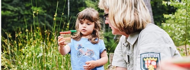 Früh übt sich die Naturentdeckerin!