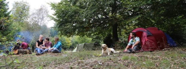 Zelten auf den Trekkingcamps am Soonwaldsteig (c) Naturpark Soonwald-Nahe
