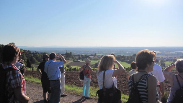 Weite Aussicht entlang des europäischen Kulturwegs in Alzenau. Foto: Jeanette Kaltenhauser