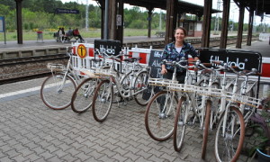 Direkt im Cafe können Fahrräder mit komfortabler 7-Gang Schaltung ausgeliehen werden.