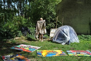 Adele Kaunaite bei der Arbeit