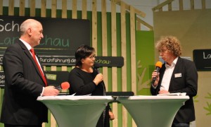 Naturparkleiter Dr. Mario Schrumpf im Interview auf der LandSchau-Bühne als Vorstandsmitglied des Verbandes Deutscher Naturparke.
