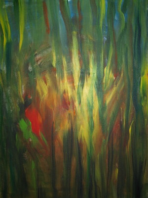 „Wildnis“ von Gudrun Lomas (Acryl/Leinwand)