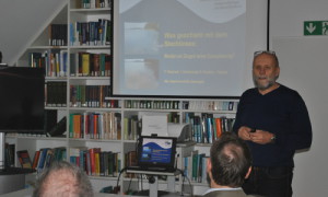 Dr. Peter Kasprzak referiert über den aktuellen Zustand des Stechlin