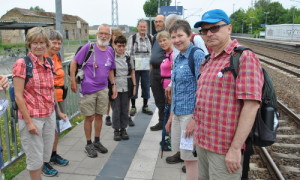 Ankunft am Bahnhof Gransee