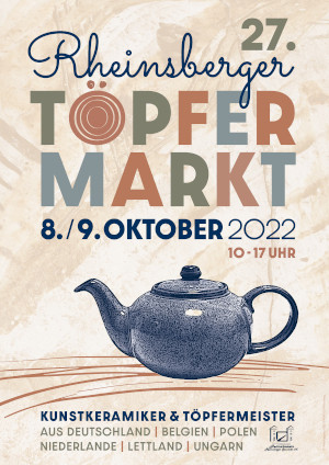 Plakat 27. Rheinsberger Töpfermarkt © Heimatverein Rheinsberger Seenkette e.V.