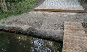 Der Ausstieg oberhalb der Sohlgleite Rheinshagen © NaturSchutzFonds Brandenburg