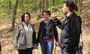 Vor Ort im FFH-Gebiet Stechlin.