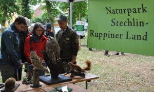 Gut besucht - der Stand des Naturparks.
