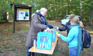 Viele Ehrenamtliche wie hier am Kontrollpunkt Fenchelberg sorgten für einen reibungslosen Ablauf. © Foto: Dr. Mario Schrumpf