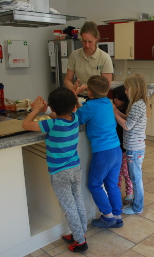 in der Naturpark-Kita Lindower Kinderland