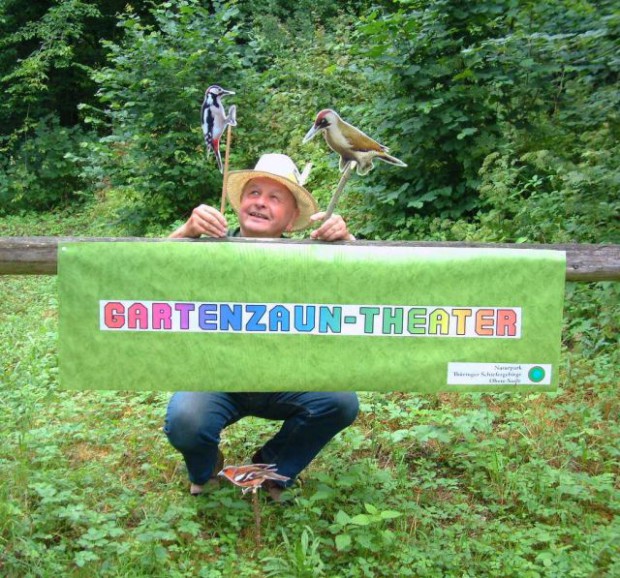 Naturführer Jochen Hiebel stellt sein Gartenzaun-Theater vor, BA Beate Graumann