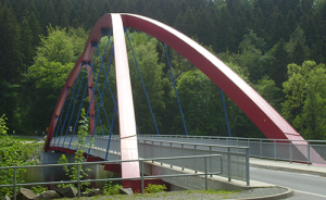 Eisbrücke bei Schloss Burgk, BA Beate Graumann