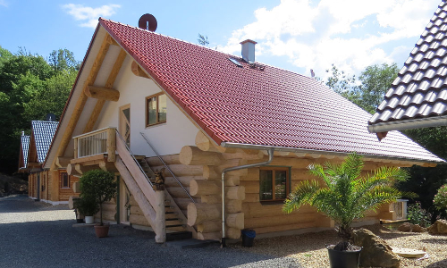 Blockhaus Aussen © Eifel-Chalet