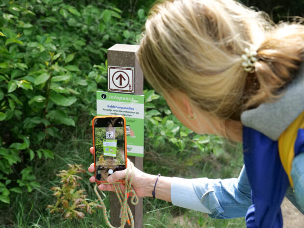 Geschichtenerzähler per QR-Code. © Naturpark Bourtanger Moor – Veenland