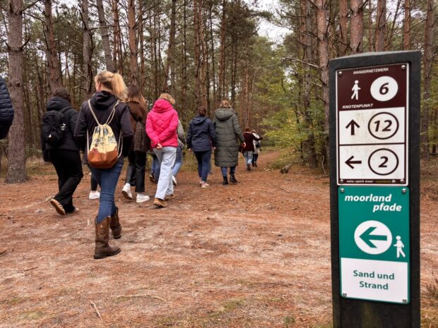 Naturführung im Wesuweer Moor. © Naturpark Bourtanger Moor – Veenland